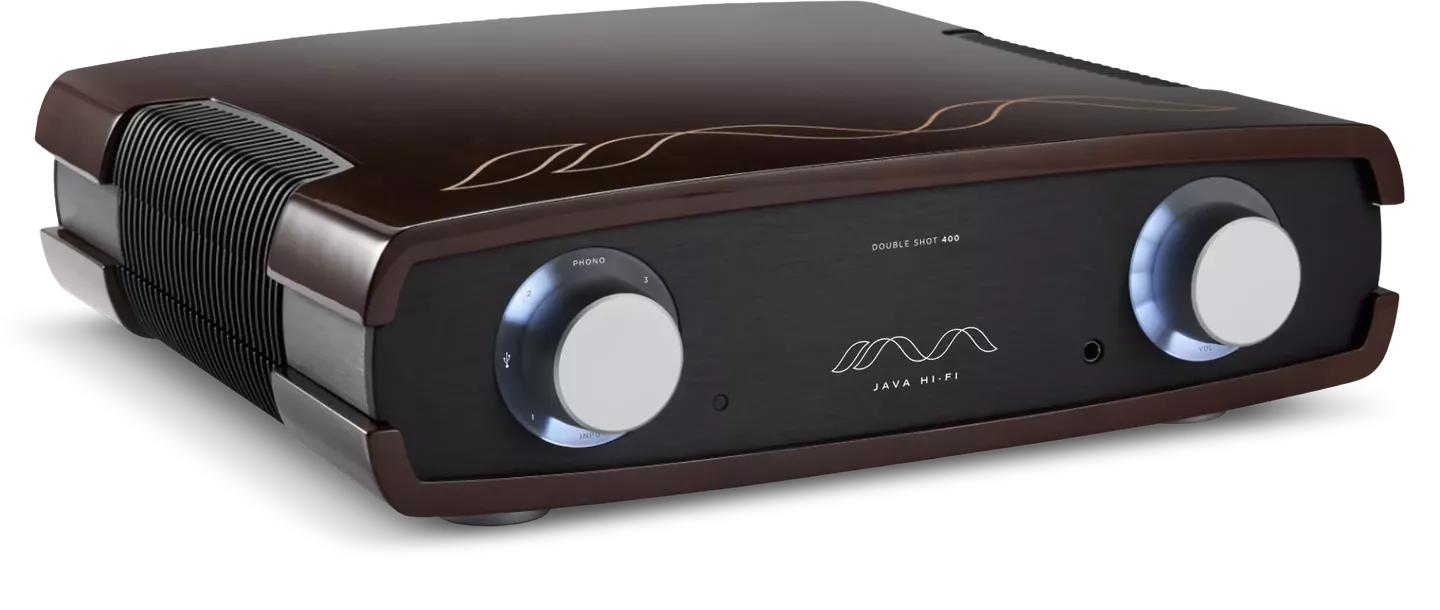Double shot 400 integrated gloss walnut black