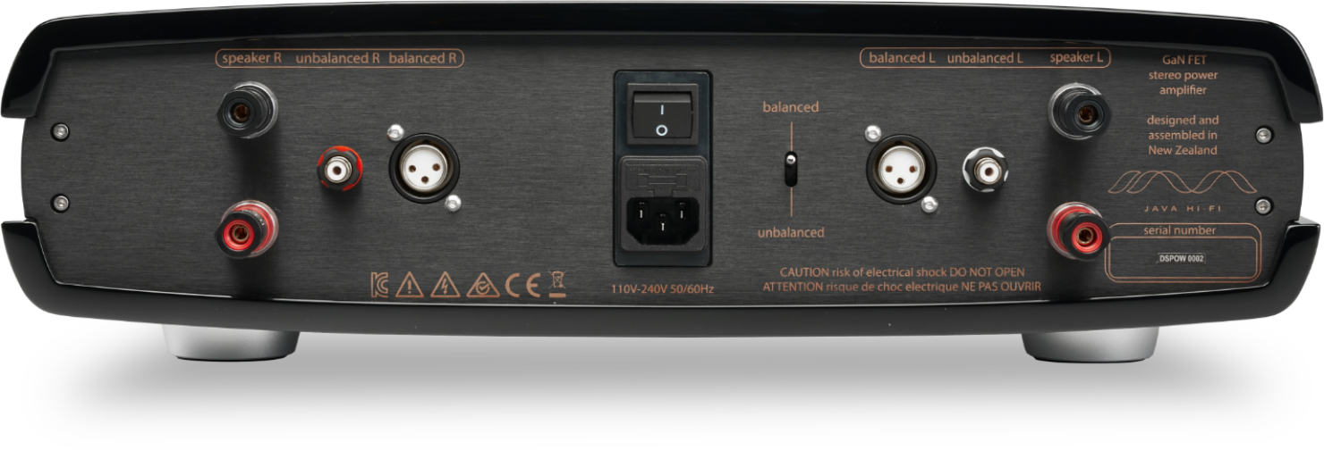 Double Shot GaN FET Stereo Power Amplifier Java HiFi