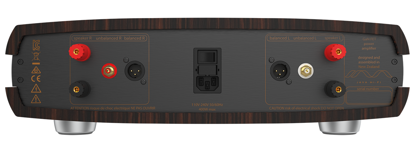 Double Shot GaN FET Stereo Power Amplifier Java HiFi